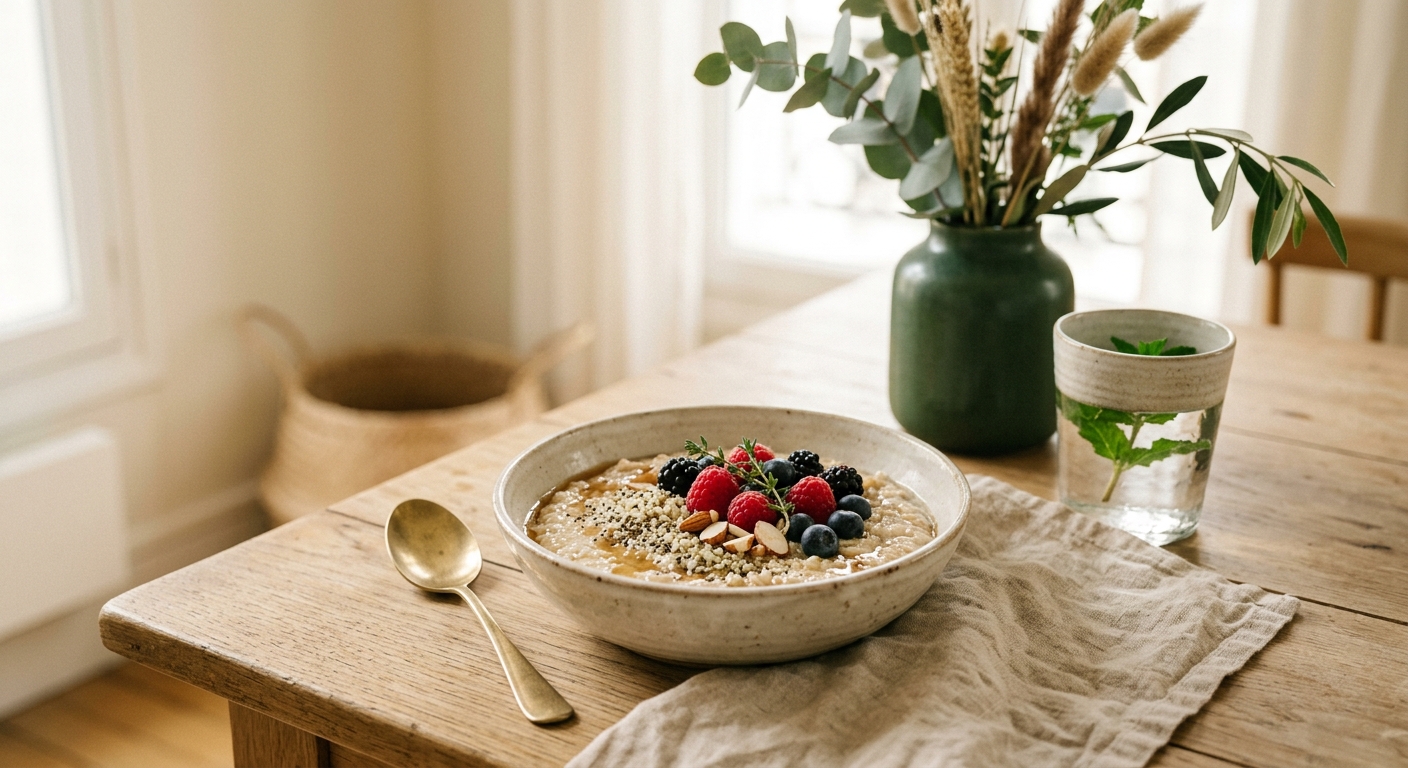 Porridge du matin : la recette gourmande qui accompagne votre rituel Nüria